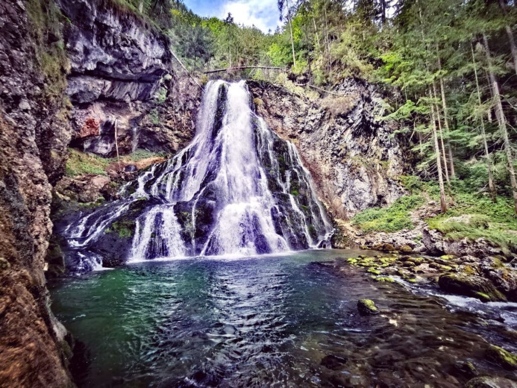 Beliebter Wasserfall in Österreich: Der Gollinger Wasserfall